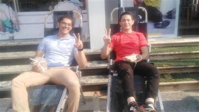 أهالي الشرقية يتسابقون للتبرع بدمائهم لإنقاذ الجرحى الفلسطينيين