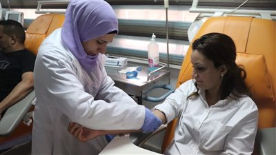 الجيزة تشارك في فعاليات حملة التبرع بالدم للشعب الفلسطيني