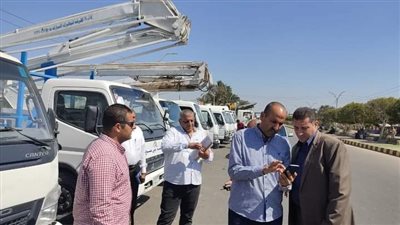 سكرتير بني سويف يتفقد اصطفاف المعدات بمركز اهناسيا استعداداً لفصل الشتاء