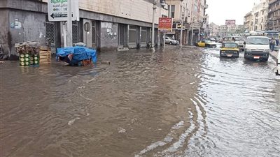 لليوم الثالث على التوالى أمطار غزيرة على مدن الإسكندرية 