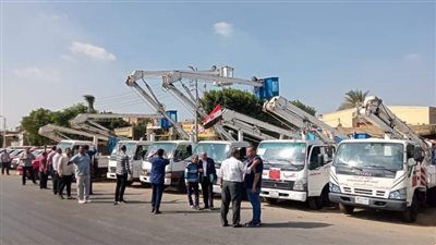 سكرتير بنى سويف يتفقد جاهزية واصطفاف المعدات فى مركز ببا استعدادا للشتاء