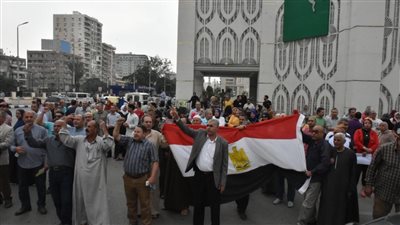 مظاهرة حاشدة أمام ديوان محافظة الشرقية للتنديد بالعدوان الإسرائيلي على اشقاءنا الفلسطينيين