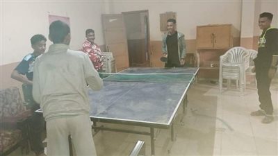مسابقة تنس طاولة بمركز شباب الرحمانية بنجع حمادي