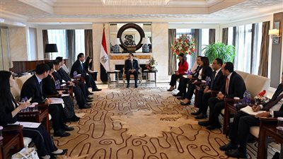 رئيس الوزراء يلتقي رئيس الوكالة الصينية للتعاون الإنمائي الدولي 