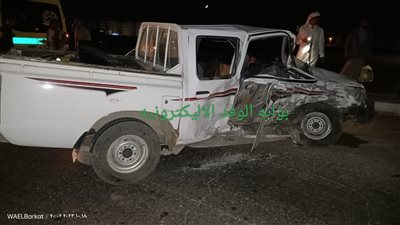 إصابة 6 أشخاص في حادث تصدام سيارتين على الطريق الدولي بجنوب سيناء