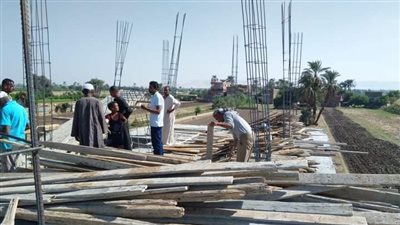 إزالة فورية 3 حالات تعدى بقرية دندرة بقنا