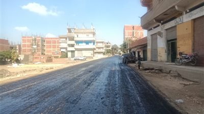 محافظ الغربية يتابع أعمال رصف طريق زفتى 