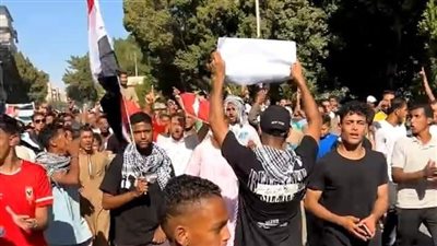 مسيرات شبابية تجوب شوارع مدينة قنا لدعم فلسطين