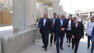محافظ الجيزة يتابع المرحلة الأولى من أعمال تطوير كوبري ناهيا