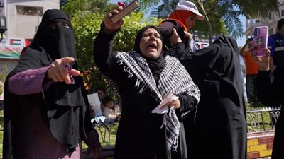 سيدات قنا تشارك فى مظاهرات دعم القضية الفلسطينية