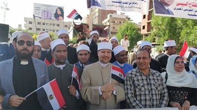 أوقاف قنا تشارك في تظاهرات دعم القضية الفلسطينية