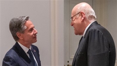 بلينكن يؤكد لميقاتي دعم الولايات المتحدة للشعب اللبناني وقلقه من التوترات على الحدود الجنوبية