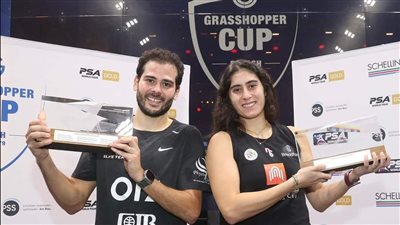 وزير الرياضة يهنئ أبطال مصر في الاسكواش بعد التتويج ببطولة جراسهوبر