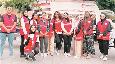 فنانون يشاركون فى تجهيز المساعدات المرسلة لأهالى غزة