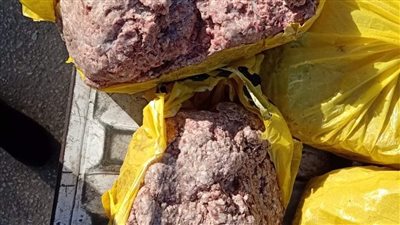 إعدام أغذية غير صالحة خلال حملة استهدفت أسواق رأس البر 