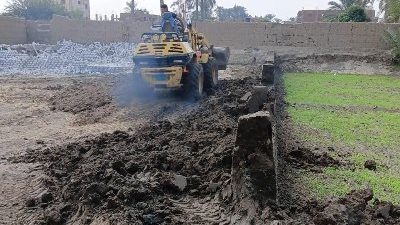 إزالات فورية لتعديات البناء المخالف على الأراضي الزراعية بالشرقية