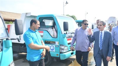 محافظ الغربية يتفقد اصطفاف معدات طنطا وجاهزيتها لإدارة الأزمات والكوارث