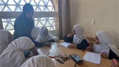 قصر ثقافة جمال عبدالناصر ببني مر بأسيوط ينظم ورشة فنية للأطفال