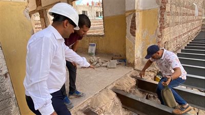 مدير عام الآثار يتفقد ترميمات محكمة الحقانية بالإسكندرية 