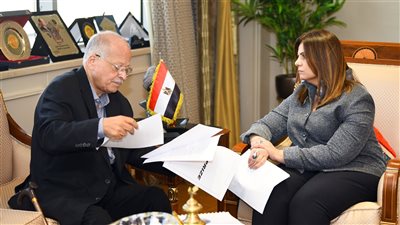 وزيرة الهجرة تستقبل الدكتور نبيل المراغي الخبير العالمي في مجال تحلية المياه