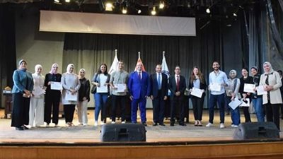 جامعة بني سويف تكرم الحاصلين على المركز الأول عربيًا وأفريقيًا 