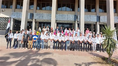 احتفالية جوالة جامعة حلوان باليوبيل الذهبي لنصر أكتوبر (صور) 