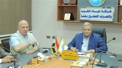 رئيس القابضة للمياه يتابع ملفات التشغيل والصيانة ومأمونية المياه لشركة قنا