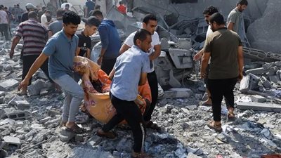 استشهاد 15 فلسطينيًا في خان يونس جنوب غزة 