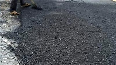 رصف طريق شبين القناطر ضمن مشروعات 