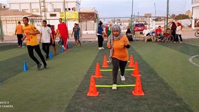 يوم رياضي لرواد مركز تنمية المهارات والتكامل الحسي بطور سيناء