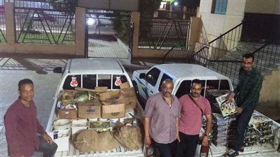  أسوان: ضبط مخزن غير مرخص يضم مواد غذائية منتهية الصلاحية