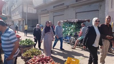 محلية الروضة بدمياط تشن حملة تفتيشية على الأسواق والمحلات التجارية 