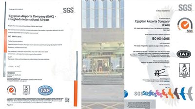 «المصرية للمطارات» تنجح فى تجديد شهادات الأيزو لمقرها ومطارى برج العرب وشرم الشيخ الدوليين
