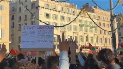 مظاهرة كبرى في شوارع باريس دعمًا للشعب الفلسطيني