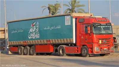 وصول 26 شاحنة مساعدات إلى الجانب الفلسطيني من معبر رفح