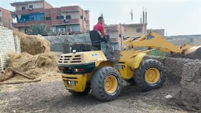 إزالة تعديات البناء على الأراضى الزراعية ورفع الإشغالات بالشرقية