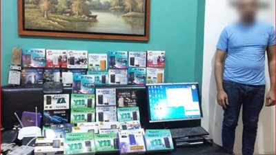   ضبط مدير محطة بث تليفزيونى لاسلكية بدون ترخيص