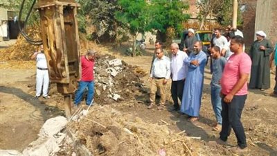إزالة حالة تعد على مساحة 90 متر بقرية صنافير بالقليوبية 