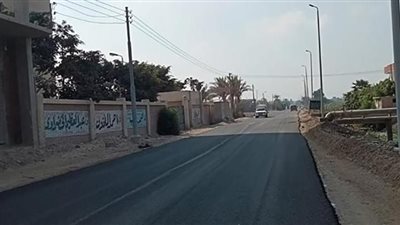  رفع كفاءة ورصف طريق شبين القناطر 