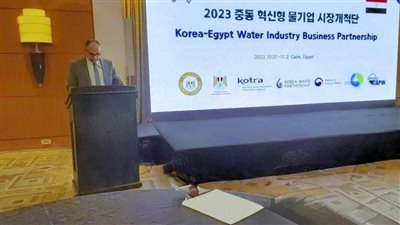 أبوسنة: العمل على مزيد من التعاون بين مصر وكوريا في صناعات المياه