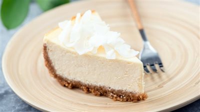 طريقة عمل تشيز كيك جوز الهند 