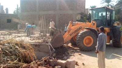 حملة مكبرة لإزالة عدد من التعديات بمركز قوص بقنا