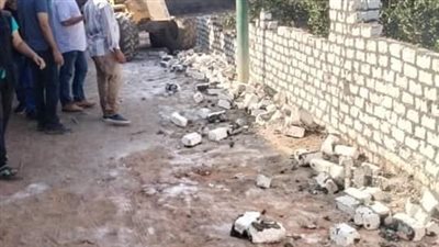 حملة مكبرة لإزالة التعديات على الأراضي الزراعية بكفر شكر 