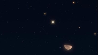 القمر الأحدب قرب التوأمان في السماء الليلة.. شاهدوه