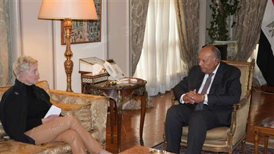 وزير الخارجية يستقبل المدير التنفيذي لبرنامج الغذاء العالمي