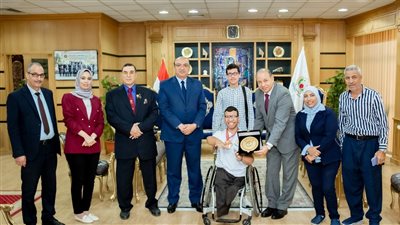 جامعة المنصورة تكرم أبناءها المتفوقين رياضيًا على الصعيد العالمي
