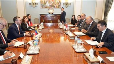 وزير الخارجية يبحث مع نظيره الفنزويلي فتح آفاق تعاون جديدة