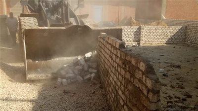 حي حلوان يتصدى لمخالفات البناء على الأراضي الزراعية