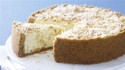 طريقة عمل تشيز كيك بجوز الهند.. يقوي المناعة