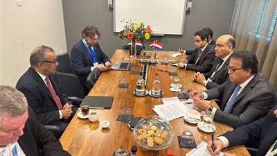 وزير الصحة يبحث مع منظمة الصحة العالمية توسيع نطاق المساعدات لغزة